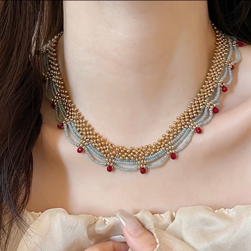 Handmade Beaded Necklace New